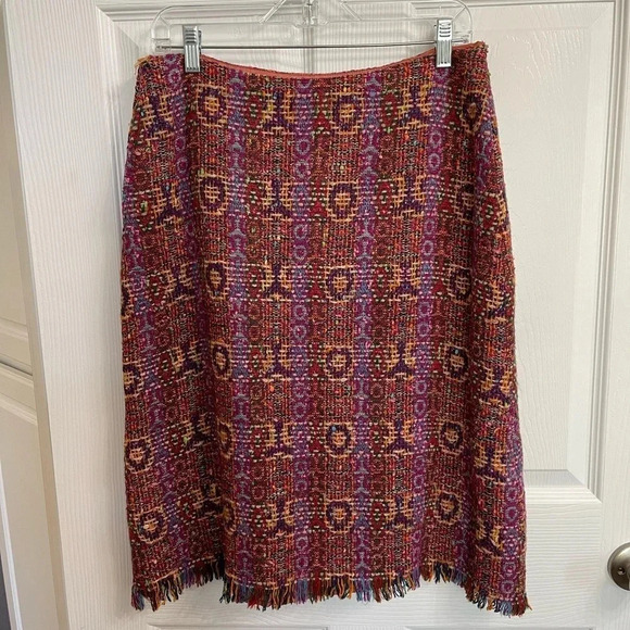 Vintage Robert Clarence Saks 5th ave Potpourri Collection Woven Skirt Read Size - Picture 1 of 5